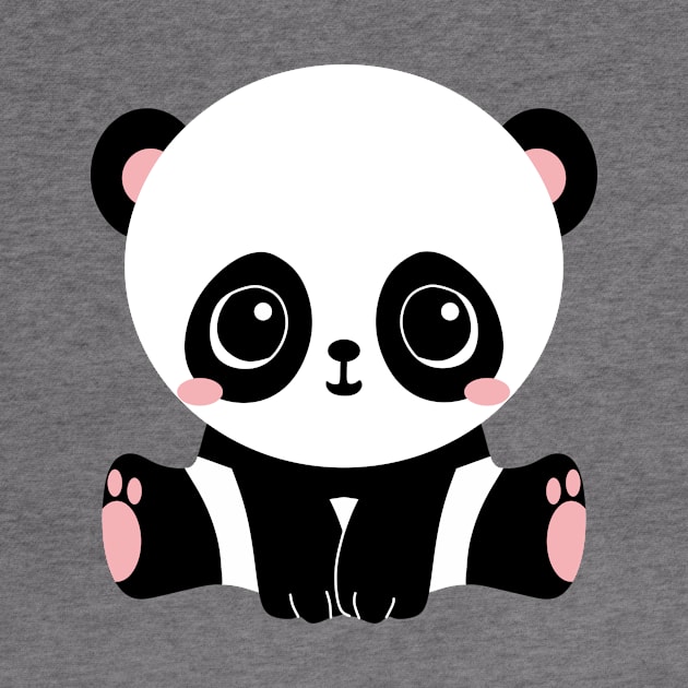 Cute Seated Panda by CuteDesigns